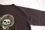 FREEWHEELERS / "STONE FREE" RAGLAN SLEEVE SWEAT SHIRT (#2634003,SOOT BLACK)