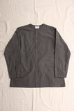 WORKERS / Sleeping Open Front Shirt (Black Chambray)