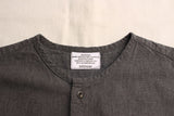 WORKERS / Sleeping Open Front Shirt (Black Chambray)