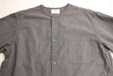WORKERS / Sleeping Open Front Shirt (Black Chambray)
