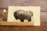 BO'S GLAD RAGS / "Still Bison" Hobo Nickel Co. Vintage Finished Brass Pinback (A26-02)