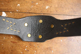 BO'S GLAD RAGS / "Still Bison" Hobo Nickel Co. Vintage Finished Studded Bullhide Wristlet (A26-03)
