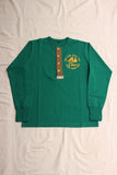 FREEWHEELERS / "THE LURE WITH THE CLAW" HENLEY NECK LONG SLEEVE SHIRT (#2535005,TEAL GREEN)