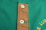FREEWHEELERS / "THE LURE WITH THE CLAW" HENLEY NECK LONG SLEEVE SHIRT (#2535005,TEAL GREEN)