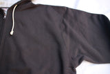 FREEWHEELERS / "THERMAL LINED FULL ZIP HOODIE" DOUBLE FACE (#2534004,SOOT BLACK × OATMEAL)