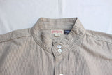 FREEWHEELERS / "THE SKIPPER" THREE-QUARTER SLEEVE (#2623001,YARN-DYED DARK BEIGE × YARN-DYED BLACK)