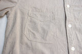 FREEWHEELERS / "THE SKIPPER" THREE-QUARTER SLEEVE (#2623001,YARN-DYED DARK BEIGE × YARN-DYED BLACK)