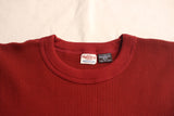 FREEWHEELERS / "TOMCATS" CREW NECKED THERMAL LONG SLEEVE SHIRT (#2635002,DARK CRIMSON)