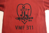 FREEWHEELERS / "TOMCATS" CREW NECKED THERMAL LONG SLEEVE SHIRT (#2635002,DARK CRIMSON)