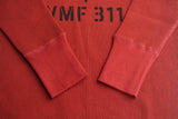 FREEWHEELERS / "TOMCATS" CREW NECKED THERMAL LONG SLEEVE SHIRT (#2635002,DARK CRIMSON)