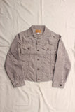 FAR EAST MANUFACTURING / TRUCKER JACKET CORDUROY (FEM-G002,LIGHT GRAY)