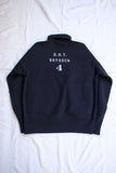 FREEWHEELERS / "U.S. NAVY BNY DRYDOCK #4" TURTLE NECK SWEAT SHIRT (#2534010,JET NAVY)