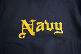 FREEWHEELERS / "U.S. NAVY BNY DRYDOCK #4" TURTLE NECK SWEAT SHIRT (#2534010,JET NAVY)