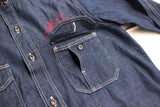 FREEWHEELERS / HOTRODDER CUSTOM "V8 ROADSTER" Birner MECHANIC SHIRT (#2623003,8.5oz INDIGO DENIM)