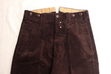 ADJUSTABLE COSTUME / VITO STYLE CORDUROY TROUSERS (AP-071,BROWN)
