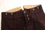 ADJUSTABLE COSTUME / VITO STYLE CORDUROY TROUSERS (AP-071,BROWN)