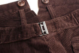 ADJUSTABLE COSTUME / VITO STYLE CORDUROY TROUSERS (AP-071,BROWN)