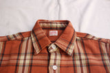 FAR EAST MANUFACTURING / WORK SHIRT, Heavy Flannel Plaid (#01-000,BROWN)