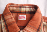 FAR EAST MANUFACTURING / WORK SHIRT, Heavy Flannel Plaid (#01-000,BROWN)