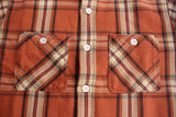 FAR EAST MANUFACTURING / WORK SHIRT, Heavy Flannel Plaid (#01-000,BROWN)