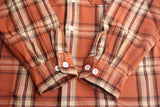 FAR EAST MANUFACTURING / WORK SHIRT, Heavy Flannel Plaid (#01-000,BROWN)