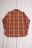 FAR EAST MANUFACTURING / WORK SHIRT, Heavy Flannel Plaid (#01-000,BROWN)