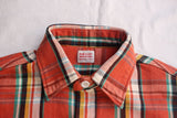 FAR EAST MANUFACTURING / WORK SHIRT, Heavy Flannel Plaid (#01-000,ORANGE)