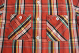 FAR EAST MANUFACTURING / WORK SHIRT, Heavy Flannel Plaid (#01-000,ORANGE)