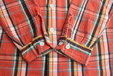 FAR EAST MANUFACTURING / WORK SHIRT, Heavy Flannel Plaid (#01-000,ORANGE)