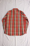 FAR EAST MANUFACTURING / WORK SHIRT, Heavy Flannel Plaid (#01-000,ORANGE)