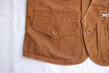 FREEWHEELERS / "Yellowstone" SLEEVELESS COAT (#2321015,YARN-DYED BUFFALO BROWN)