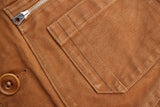 FREEWHEELERS / "Yellowstone" SLEEVELESS COAT (#2321015,YARN-DYED BUFFALO BROWN)