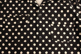 MATTSONS' / PRINT OPEN COLLAR SHIRT (65921,DOT)