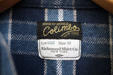 COLIMBO / RICHMOND-BORO WORK SHIRT,FLANNEL (ZS-0311,NAVY/SAX)