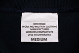 WORKERS / Crew Cotton Sweater (Navy)