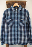 COLIMBO / RICHMOND-BORO WORK SHIRT,FLANNEL (ZS-0311,NAVY/SAX)