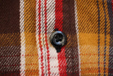 COLIMBO / RICHMOND-BORO WORK SHIRT,FLANNEL (ZS-0311,BROWN/YELLOW)