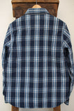 COLIMBO / RICHMOND-BORO WORK SHIRT,FLANNEL (ZS-0311,NAVY/SAX)