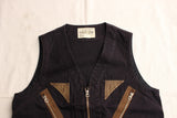FREEWHEELERS / AVIATORS' VEST (#1421017,DEEP NAVY)