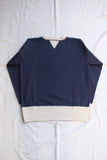 FREEWHEELERS / "BEAT 'EM" ATHLETIC SWEAT SHIRT (#2234004,OLD NAVY × DRY CREAM)