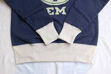 FREEWHEELERS / "BEAT 'EM" ATHLETIC SWEAT SHIRT (#2234004,OLD NAVY × DRY CREAM)
