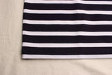 WORKERS / Border Henley, Short Sleeve (Navy x White)