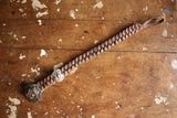 BARNSTORMERS / Mid 1960s Cowhide Braided Bracelet,Sterling Silver Clasp (A16-03,STEEL GRAY)