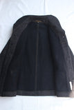 FREEWHEELERS / "EBBETS FIELD" COAT (#2031015,GRAINED BLACK STRIPE × BLACK)