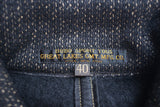 FREEWHEELERS / "EBBETS FIELD" COAT (#2031015,GRAINED BLACK STRIPE × BLACK)