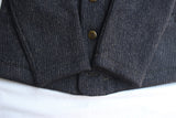 FREEWHEELERS / "EBBETS FIELD" COAT (#2031015,GRAINED BLACK STRIPE × BLACK)