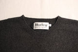 HARLEY OF SCOTLAND / CREW NECK SWEATER (ANTRACITE)
