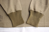 FREEWHEELERS / "HENLEY NECK LONG SLEEVE SHIRT" VINTAGE STYLE HYBRID UNDERWEAR (#2136001,ALPHA GREEN × OLVE DRAB)