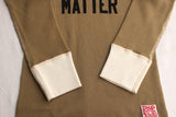 BO'S GLAD RAGS / "Health Shield Bare Lives Matter" MID 1950s STANDARD TWO-TONE PRINTED THERMAL UNDERSHIRT (C20-01,KHAKI)
