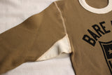 BO'S GLAD RAGS / "Health Shield Bare Lives Matter" MID 1950s STANDARD TWO-TONE PRINTED THERMAL UNDERSHIRT (C20-01,KHAKI)